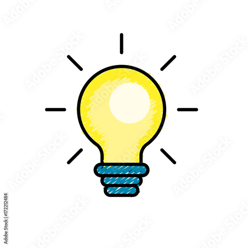 nice bulb idea to create and invent vector illustration