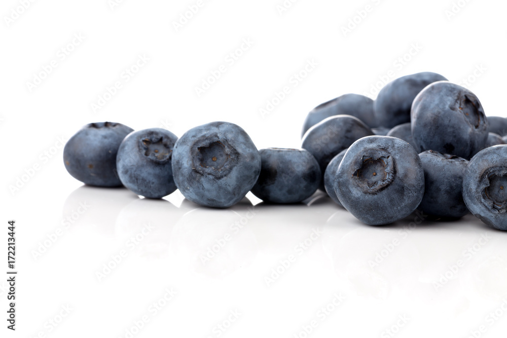 blueberries isolated close up blueberries isolated close up
