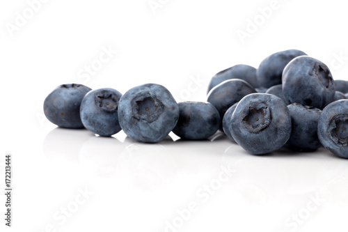 blueberries isolated close up