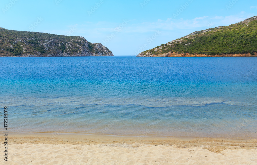 Summer sea coast (Sithonia, Greece).
