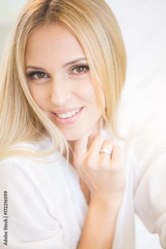 Portrait of smiling woman Portrait of smiling woman