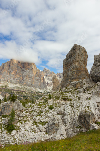 Cinque Torri cliffs, Five Towers , Dolomites, Italy