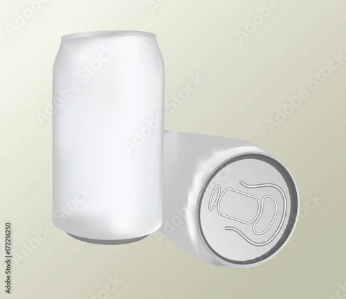 Aluminum cans. vector illustration