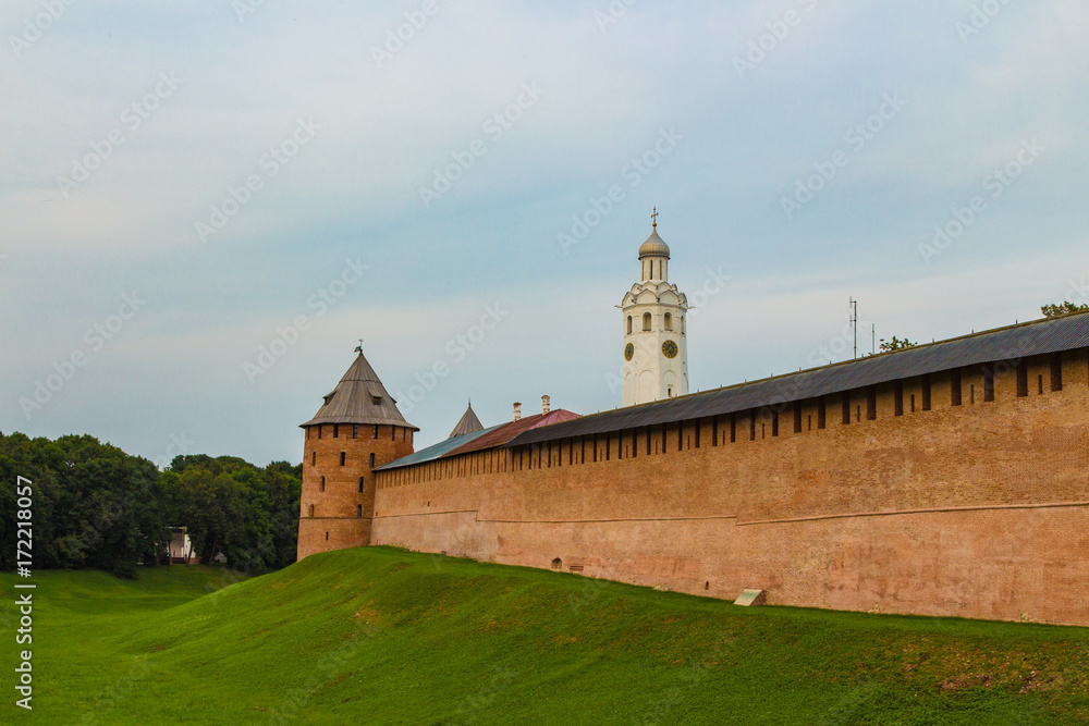 The Novgorod Kremlin is the oldest fortress in Russia. Detinets (the original name of the citadel), Velikiy Novgorod, Russia