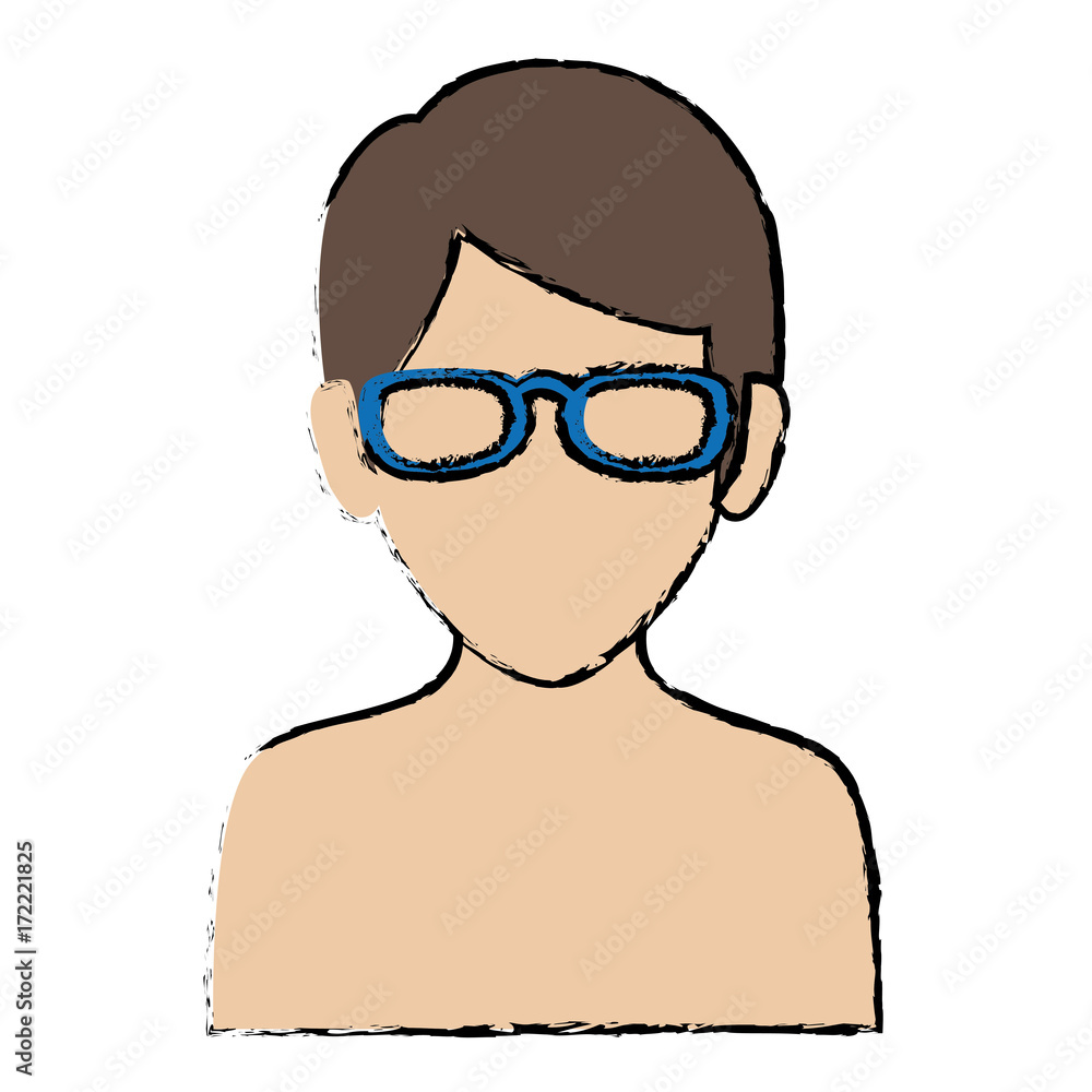 young man shirtless avatar character young man shirtless avatar character