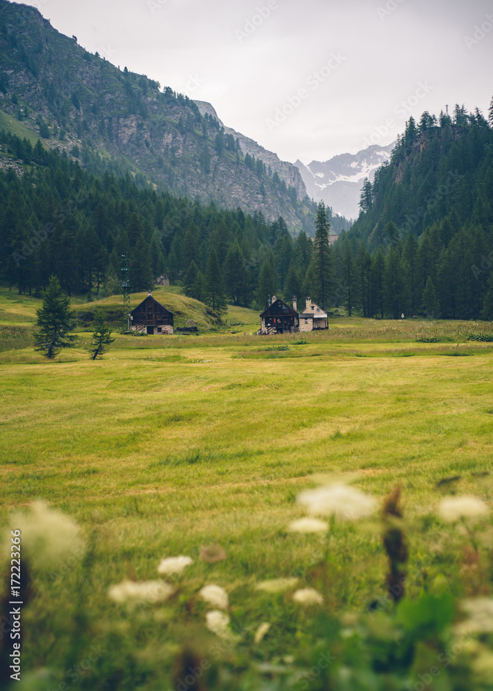 Mountain town in Italy