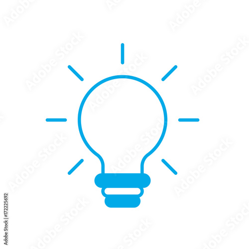 silhouette nice bulb idea to create and invent vector illustration