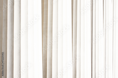 Texture of white greek columns