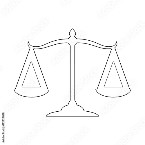scales, Web icon. vector design