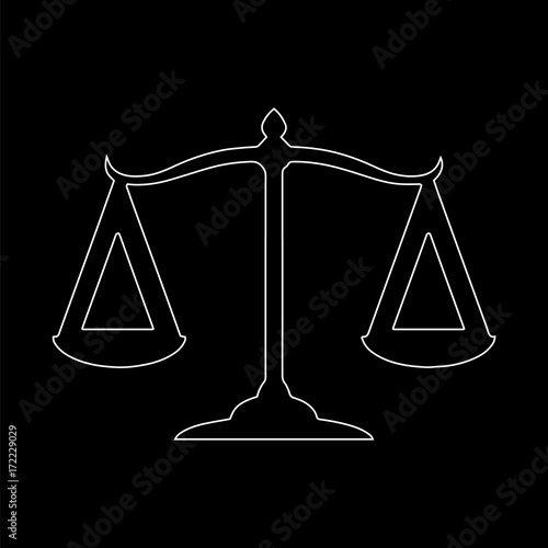 scales, Web icon. vector design