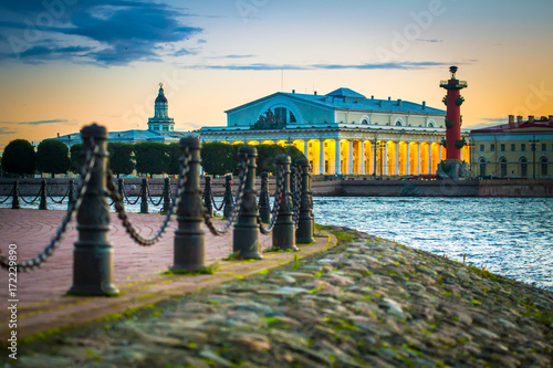 St. Petersburg. City center. . View of the arrow of Vasilievsky Island. Saint  Petersburg Russia. photo