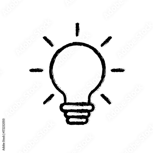 figure nice bulb idea to create and invent vector illustration
