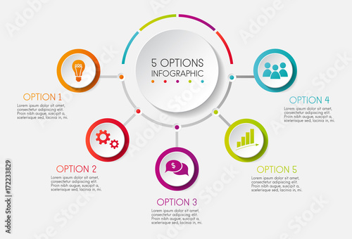 Professional 3d infographic. Vector.