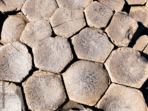 Giant's Causeway in County Antrim on the north coast of Northern Ireland