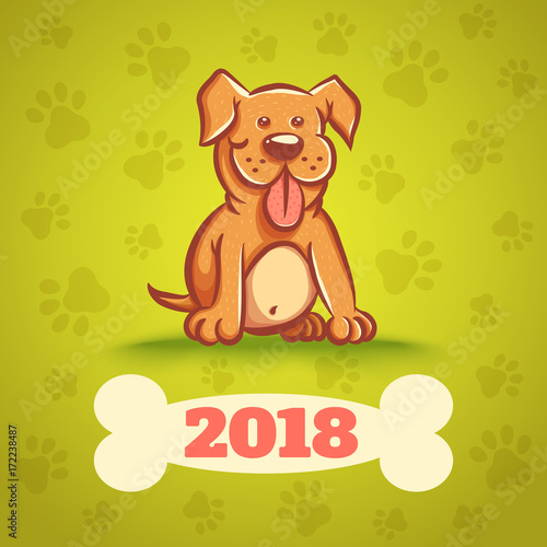 Dog with bone 2018.