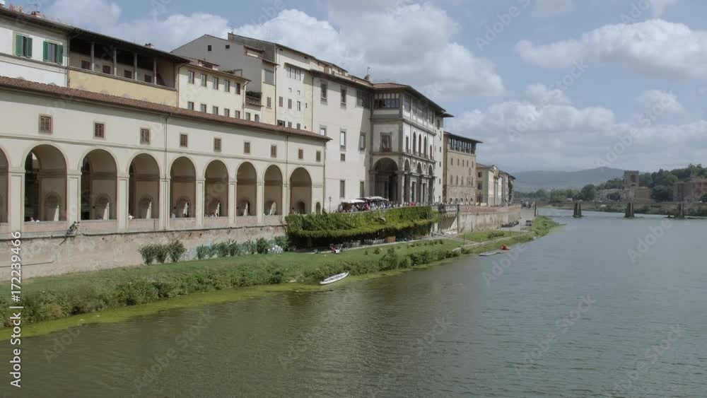 River Arno in the city of Florence River Arno in the city of Florence
