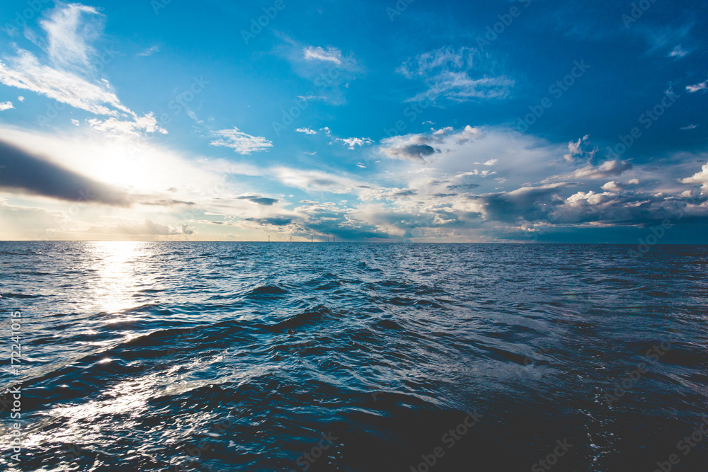 seascape sea horizon and sky.