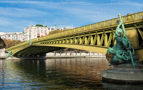 The famous Mirabeau bridge,Paris France. photo