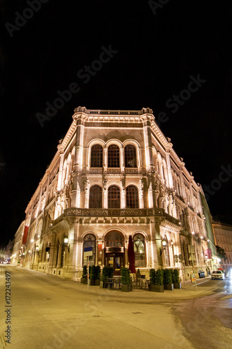 Palais Ferstel - A traditional Viennese building at Herrengasse in downtown district of Vienna, Austria, Europe
