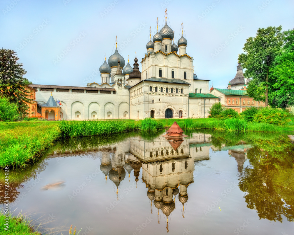 Church of the Resurrection of Christ and Assumption Cathedral at Rostov Kremlin, Yaroslavl oblast, Russia