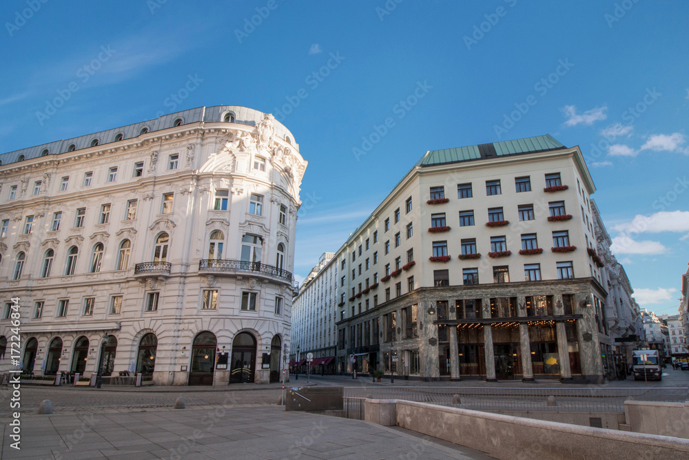 Low angle view of historic buildings at Vienna, Austria
