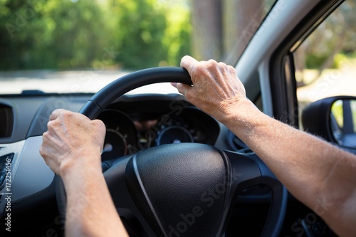 Senior woman driving a car © WavebreakMediaMicro
