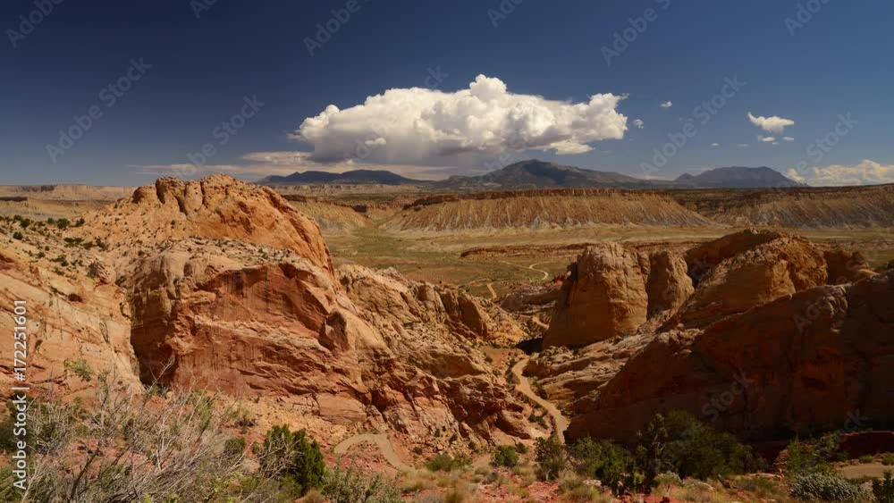 Spectacular Navajo sandstone formations along the Burr Trail Capitol Reef National Park, Utah Spectacular Navajo sandstone formations along the Burr Trail Capitol Reef National Park, Utah