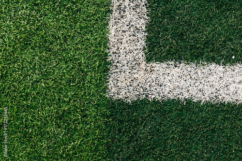 White Lines On Soccer Field