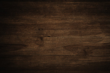 Old grunge dark textured wooden background,The surface of the old brown wood texture
