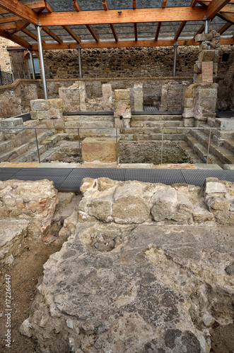 Roman baths in Spain, Caldes de Malavella photo