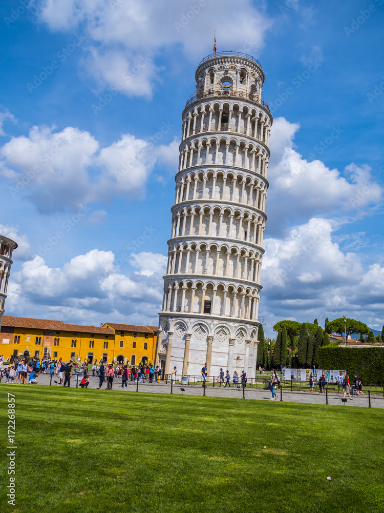 Most famous tourist attraction in Pisa - The Leaning Tower