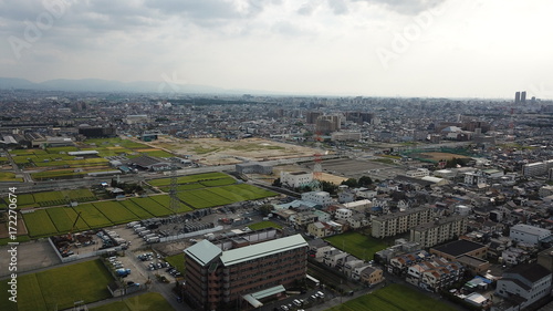 大和川から空撮～松原市を望む～