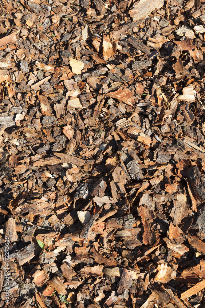 Crushed tree bark
