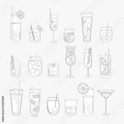 Vector of a beverage