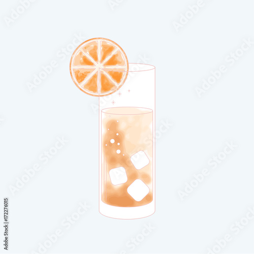 Vector of a beverage