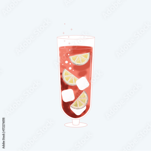 Vector of a beverage