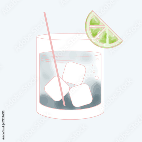 Vector of a beverage