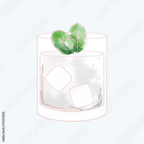 Vector of a beverage