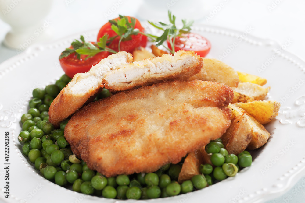 Breaded chicken steak Breaded chicken steak