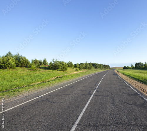 small asphalt road