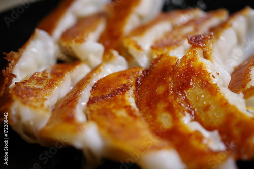 焼き餃子の大写し