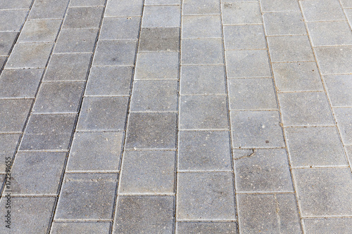 concrete tiles on the road