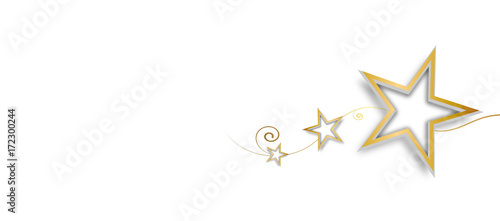 Welle Gold Wellen Band Banner Hintergrund Stern Sterne Freiraum Etikett Leer Textfreiraum