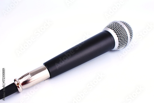 Microphone isolated on white background