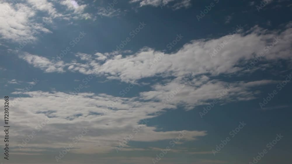 青空と白い雲のタイムラプス速度変化あり 青空と白い雲のタイムラプス速度変化あり
