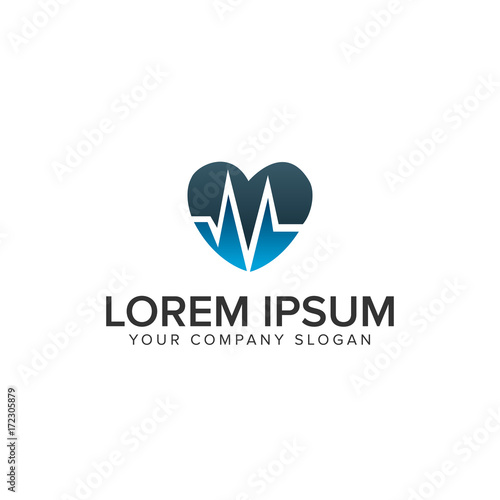 love medicine Logo design concept template