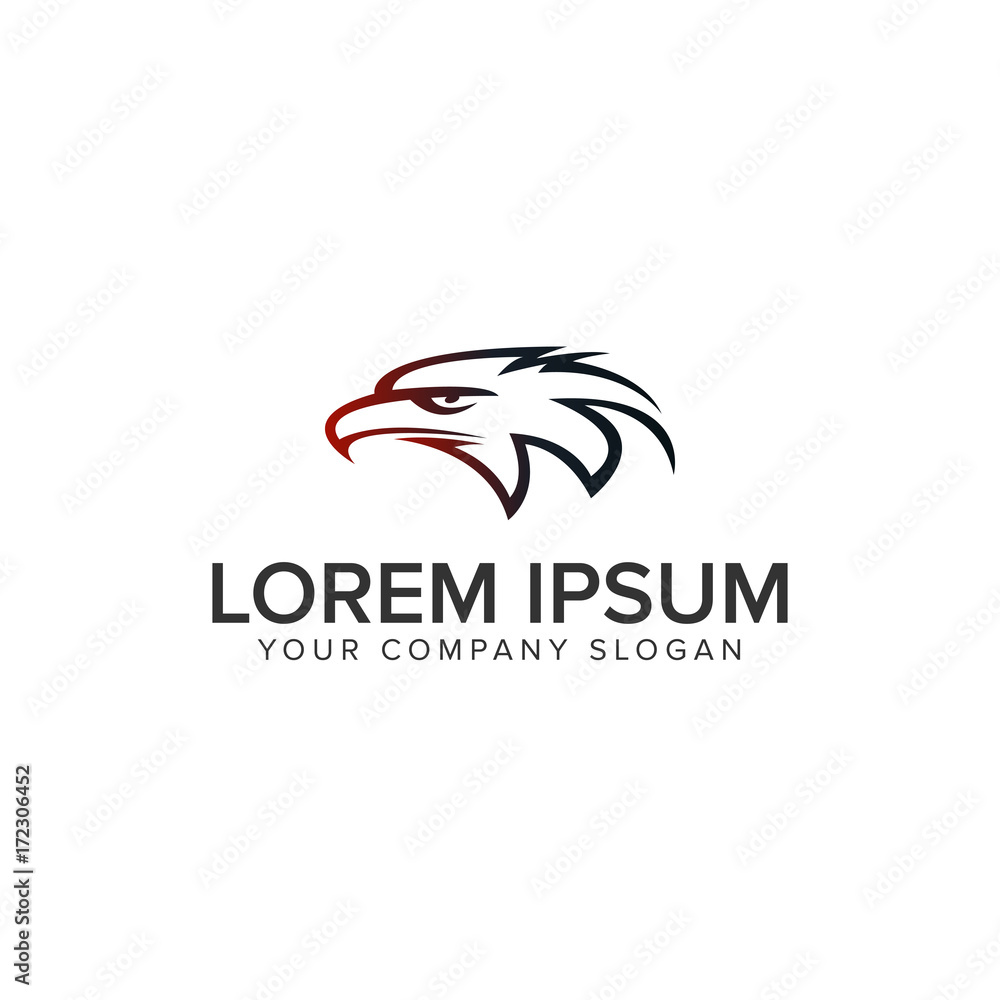 Obraz premium eagle head Logo design concept template