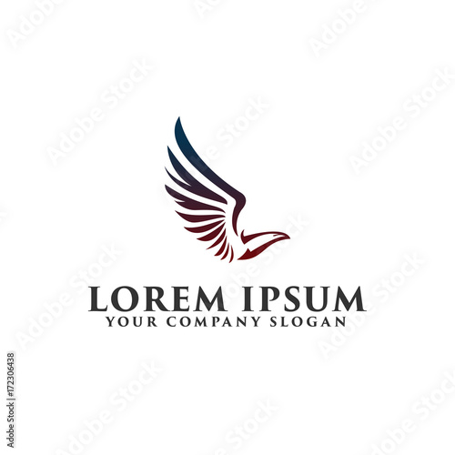 luxury bird Logo design concept template