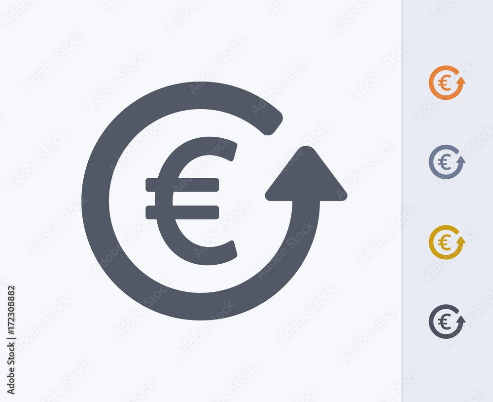 Euro & Return Arrow - Carbon Icons. A professional, pixel-aligned icon designed on a 32 x 32 pixel grid and redesigned on a 16 x 16 pixel grid for very small sizes. Euro & Return Arrow - Carbon Icons. A professional, pixel-aligned icon designed on a 32 x 32 pixel grid and redesigned on a 16 x 16 pixel grid for very small sizes.