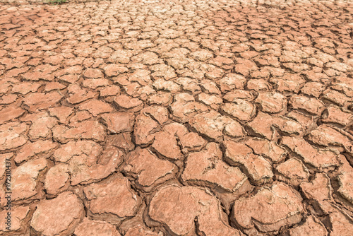 Climate change and dry soil in cracks